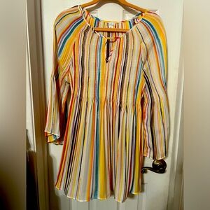 Ladies L tunics, yellow multi-color, Spence
